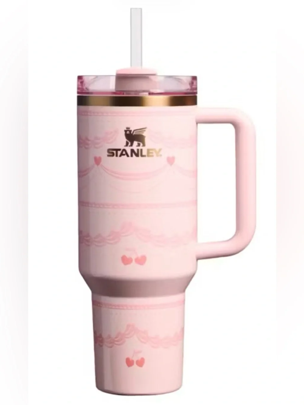 Stanley 40oz Valentine’s Day Limited Edition Tumbler with Cherry Hearts - Picture 2 of 10